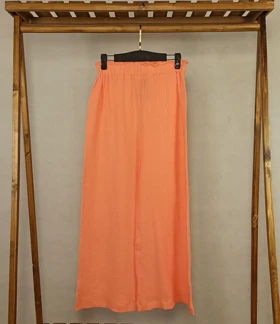 شلوار بگ (ME-1- 2360) (گلبهی)