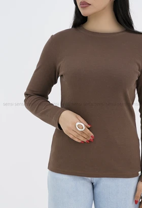 بلوز زنانه کبریتی کشی آستین بلند کد1004551