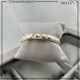 دستبند زنانه بنگل با طرح میناکاری شیک و ظریف کد bg10033