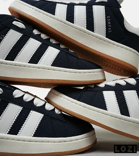 کفش کتانی مردانه و زنانه سرمه ای سفید ADIDAS Campus مدل 4999