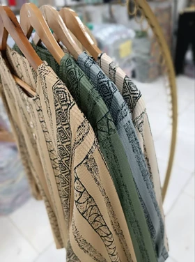 تونیک مانتویی زنانه راه راه تسلا درجه یک پاییزه