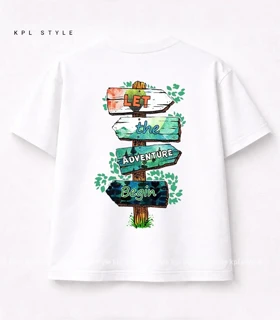تیشرت باکسی یونیسکس طرح Adventure کد 1301