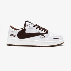 کفش و کتانی مردانه مدل نایک ترویس NIKE TRAVIS رنگ سفید کرم کد 30852