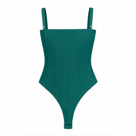 بادی زنانه پپا مدل Lucky رنگ سبز Teal
