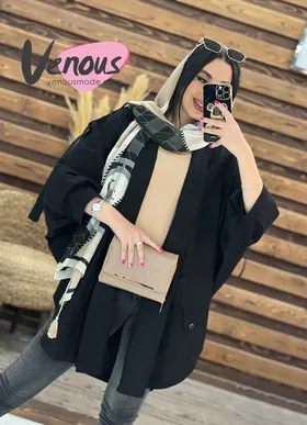مانتو پانچ سرشونه بنددار