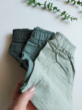 شلوارک های رنگی کتان