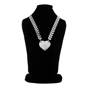 گردنبند دخترانه مدل گندمی قلب