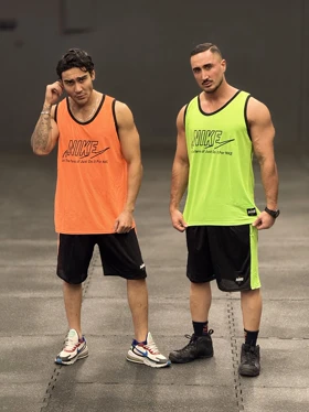 ست بسکتبالی نایک (Nike Just Do It) پارچه فلامنت طرح آجری (8 رنگ)