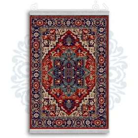 فرشینه از جنس پارچه هازان مخمل ترک طرح گلیم برند دفه کد DDGG 114