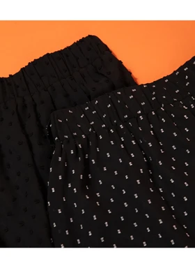 دامن زنانه کمر کش کمربند دار حریر چین‌دار 20100