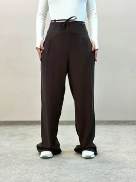 شلوار کرپ سیلک ویولت