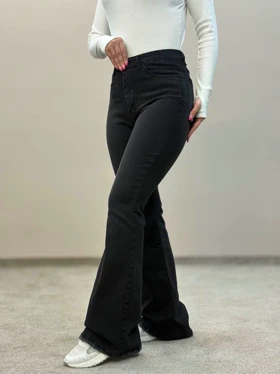 شلوار جین دمپا ( بوتکات)ذغالی 9537