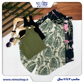 کراپ شلوار ساحلی دخترانه