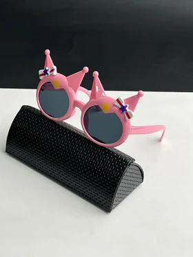عینک عینک آفتابی بچگانه کرومی(کد2442) علیدسا (صورتی کمرنگ)