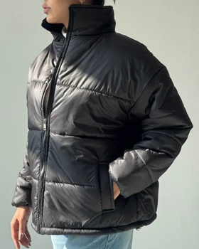 کاپشن یقه ایستاده کد 130078