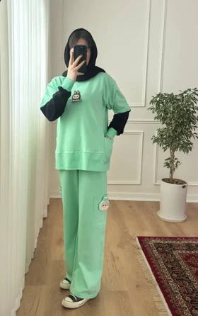 ست دخترانه دورس شلوار لبوبو