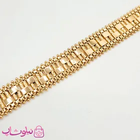 دستبند زنانه ژوپینگ مدل جلفایی پهن کد 6991