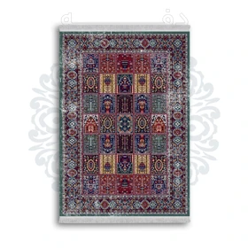 فرشینه از جنس پارچه هازان مخمل ترک طرح سنتی و مدرن برند دفه کد DAMG123