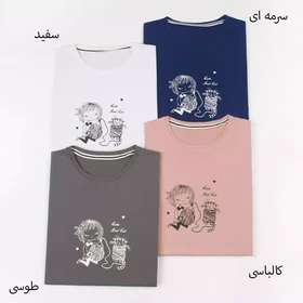 تیشرت دختر و گربه 1002023