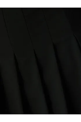 مینی دامن چین‌دار کمر معمولی زیپ‌دار 4SAK70001PW