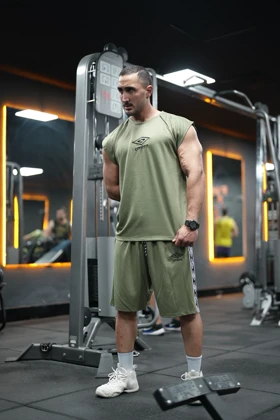 ست رکابی و شلوارک آمبرو UMBORO وست بدنسازی سبز