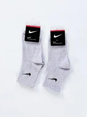 جوراب نیم ساق زنانه نخ پنبه یاسی برفکی نایکی Nike