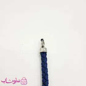 دستبند امگا برزنتی یا کنفی سرمه ای مردانه زنانه مسترکپی