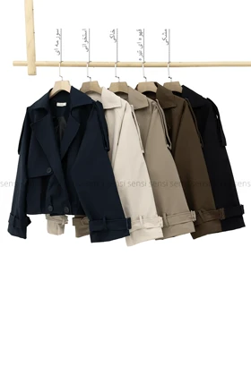 ترنچ کت پایین پیله کد1004623