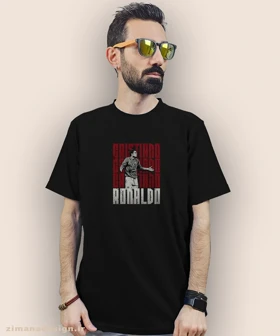 تیشرت مردانه و زنانه طرح کریستیانو رونالدو کد 961