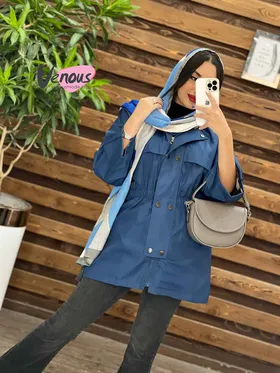 بارانی کمرکش دو دکمه