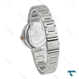 ساعت زنانه نیوی فورس NF5060 نقره ای صفحه طوسی NaviForce-7743-L
