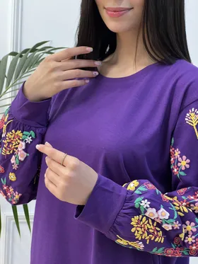بلوز آستین گل‌دار 8