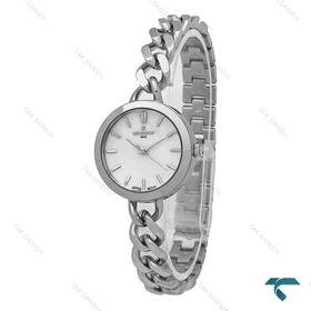 ساعت رومانسون بند کارتیری زنانه نقره ای صفحه سفید Romanson-7294-L