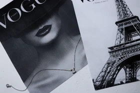 گردنبند حروف نگین‌دار اندازه زنجیر 45 سانت ، Z رنگ سفید