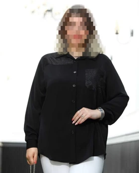 شومیز سایز بزرگ مدل تارا