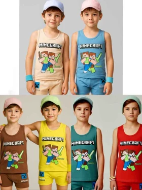 ست لباس زیر پسرانه طرح ماینکرافت