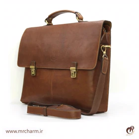 کیف اداری مردانه چرم بافت دار mrch30054
