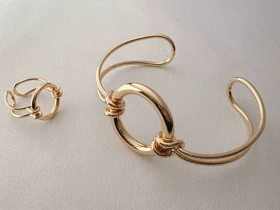 ست انگشتر و دستبند استیل کد a118موژان حیدری