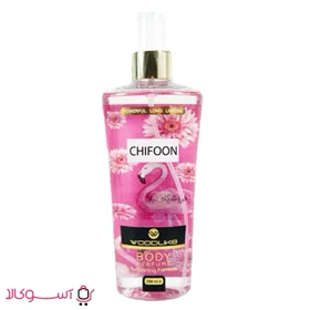 بادی اسپلش زنانه وودلایک مدل chifoon (شیفون امپر) حجم 250 میل
