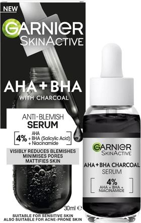 سرم لایهبردار ذغال ضدلک و جوش گارنیر Pure Active