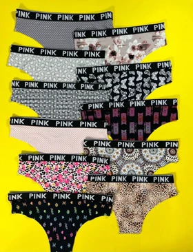 شورت کمر PINK کد 105389 (طرح رندوم )