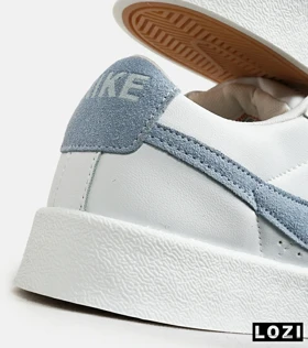 کفش نایک مردانه و زنانه سفید آبی Nike Blazer Low 77 مدل 6495