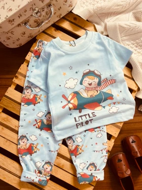 تیشرت شلوار بچگانه خلبان کوچولو