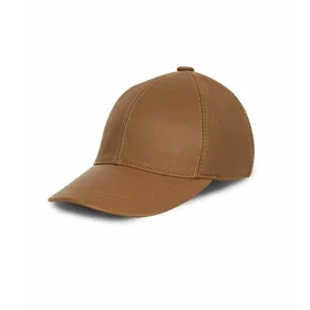 کلاه تابستانی نقاب دار چرم کروکو