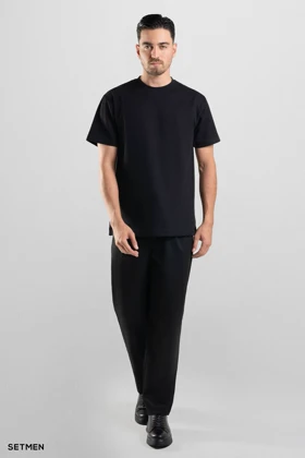 تیشرت مردانه ژاکارد یقه گرد