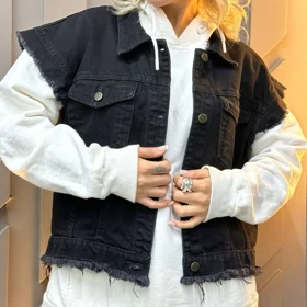 وست جین ذغالی زنانه کد 8