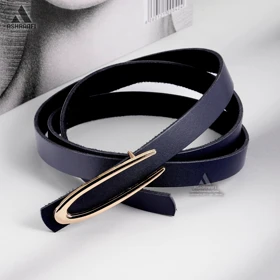کمربند باریک زنانه Skinny Leather Belt BL78