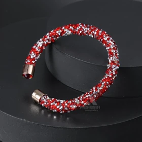 دستبند کریستالی Crystal Bracelet SRG01 (قرمز)