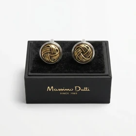 دکمه سردست لاکچری طرح گره برند Massimo dutti