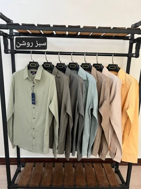 پیراهن ساده استین بلند پنبه کش کد 2475